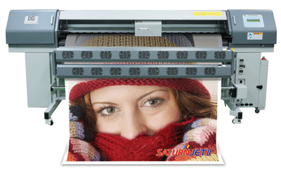 코니카 헤드를 탑재해 탁월한 퀄리티를 구현하는 솔벤트장비 '새턴젯2'. 