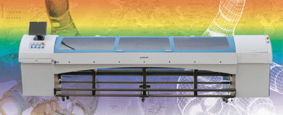 스펙트라 헤드를 장착한 3.2m폭의 대형장비 '텍스톤3200'.